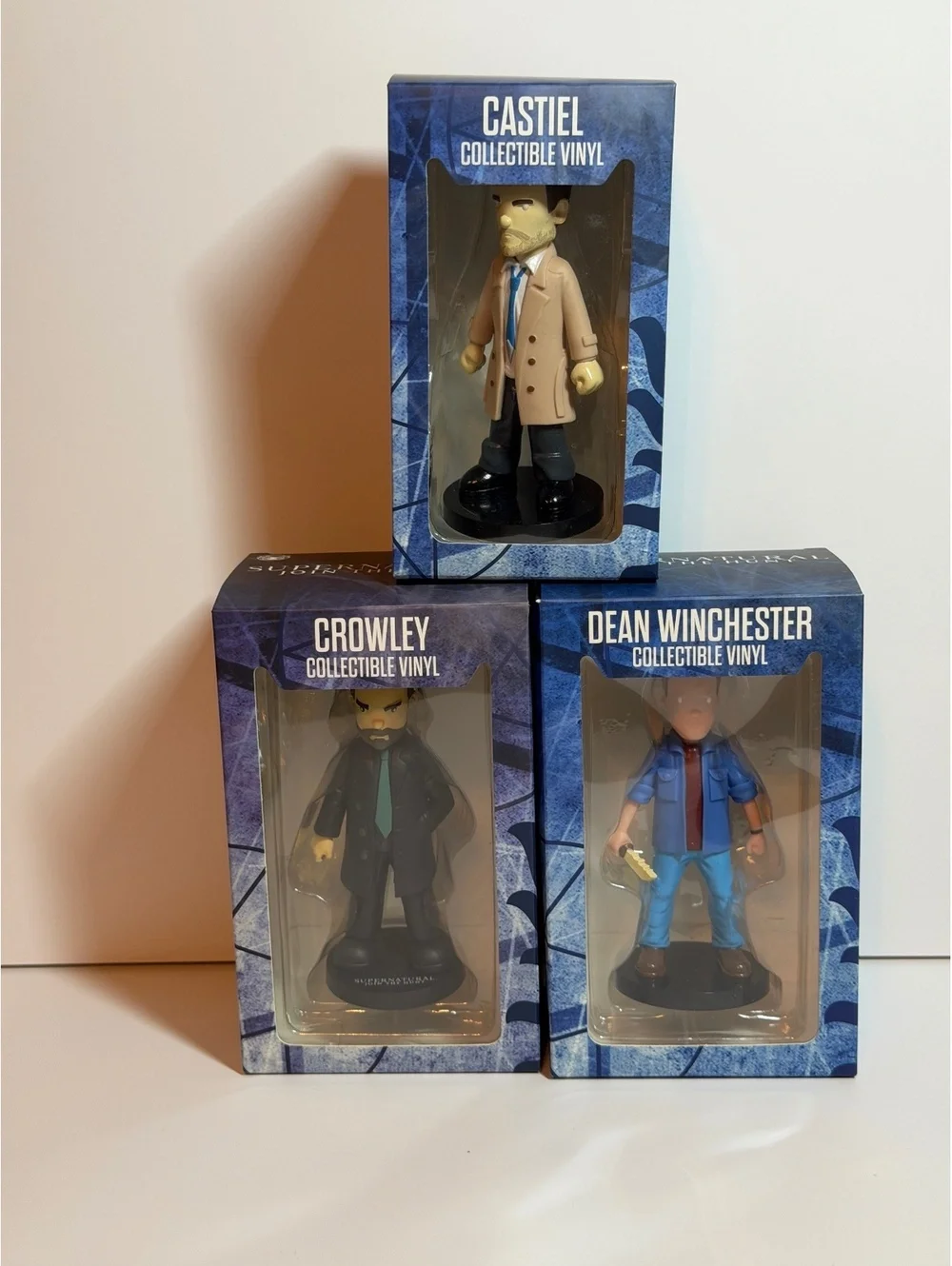 Supernatural Sam & Dean Winchester & Crowley CultureFly Vinyl Figures